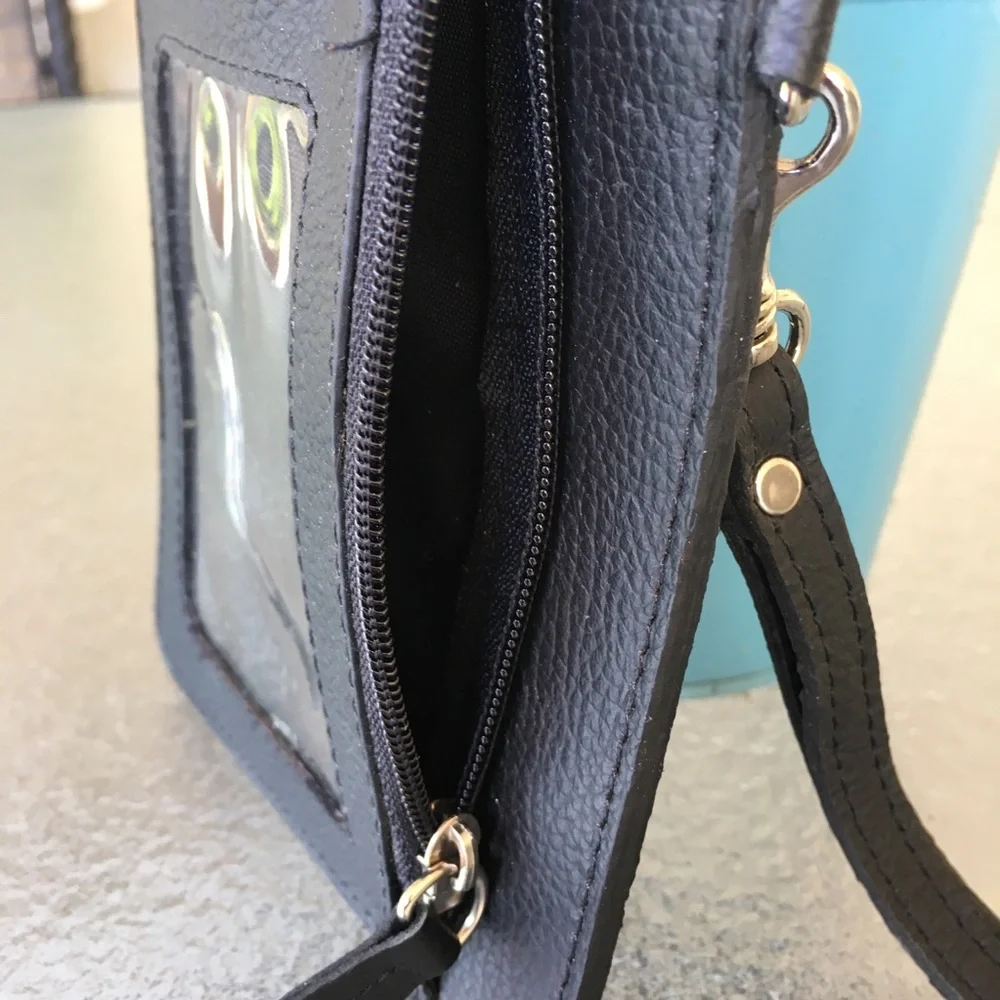 GENUINE LEATHER PHONE CASE AND WALLET.